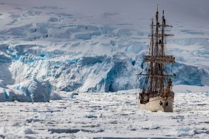 The Europa sails the Penola Strait