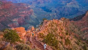 Runners on South Kaibab Trail