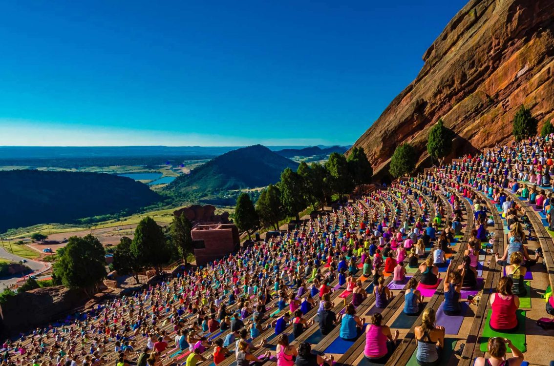 Red Rocks Yoga Bing Wallpaper Download