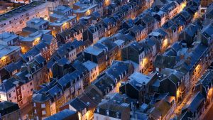 Vue aérienne sur Le Tréport