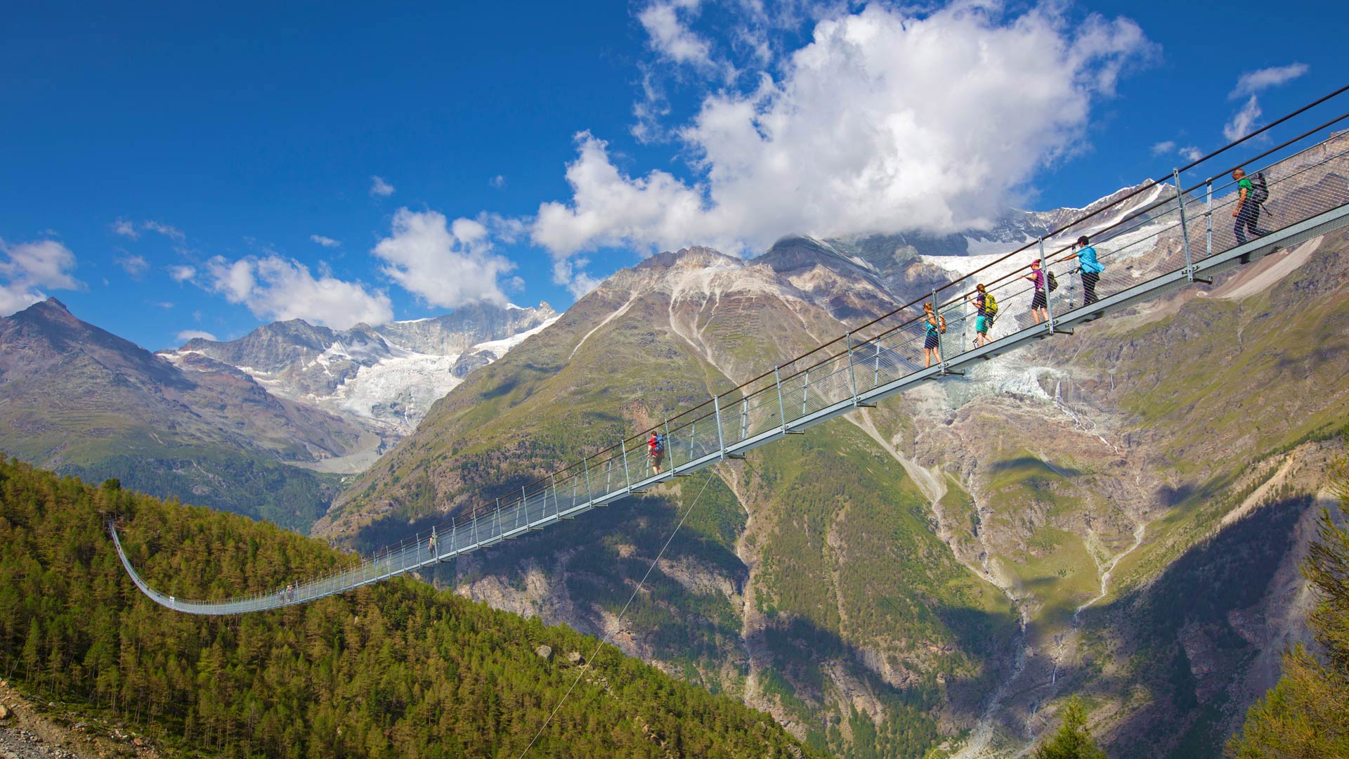 swiss suspension bing schweiz hängebrücke kuonen charles