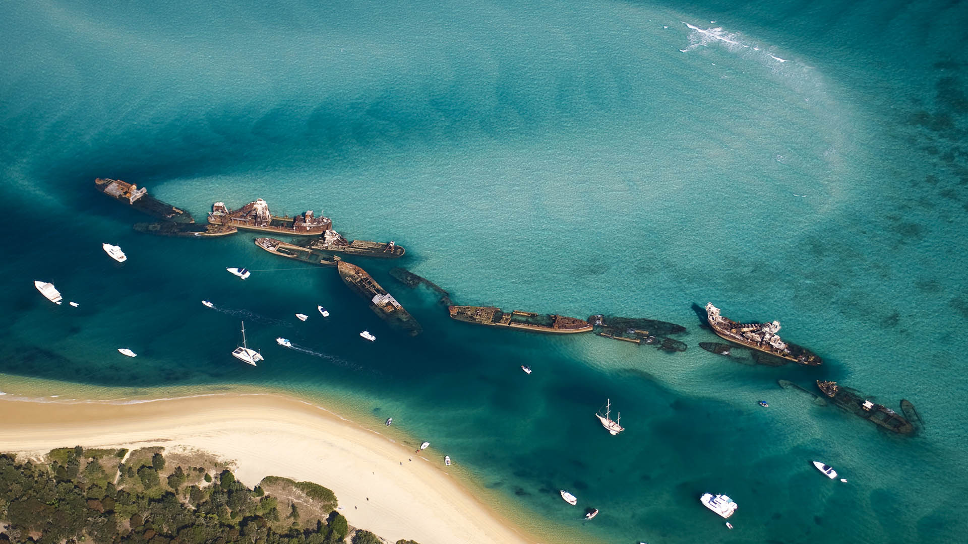 Shipwrecks at Moreton Island