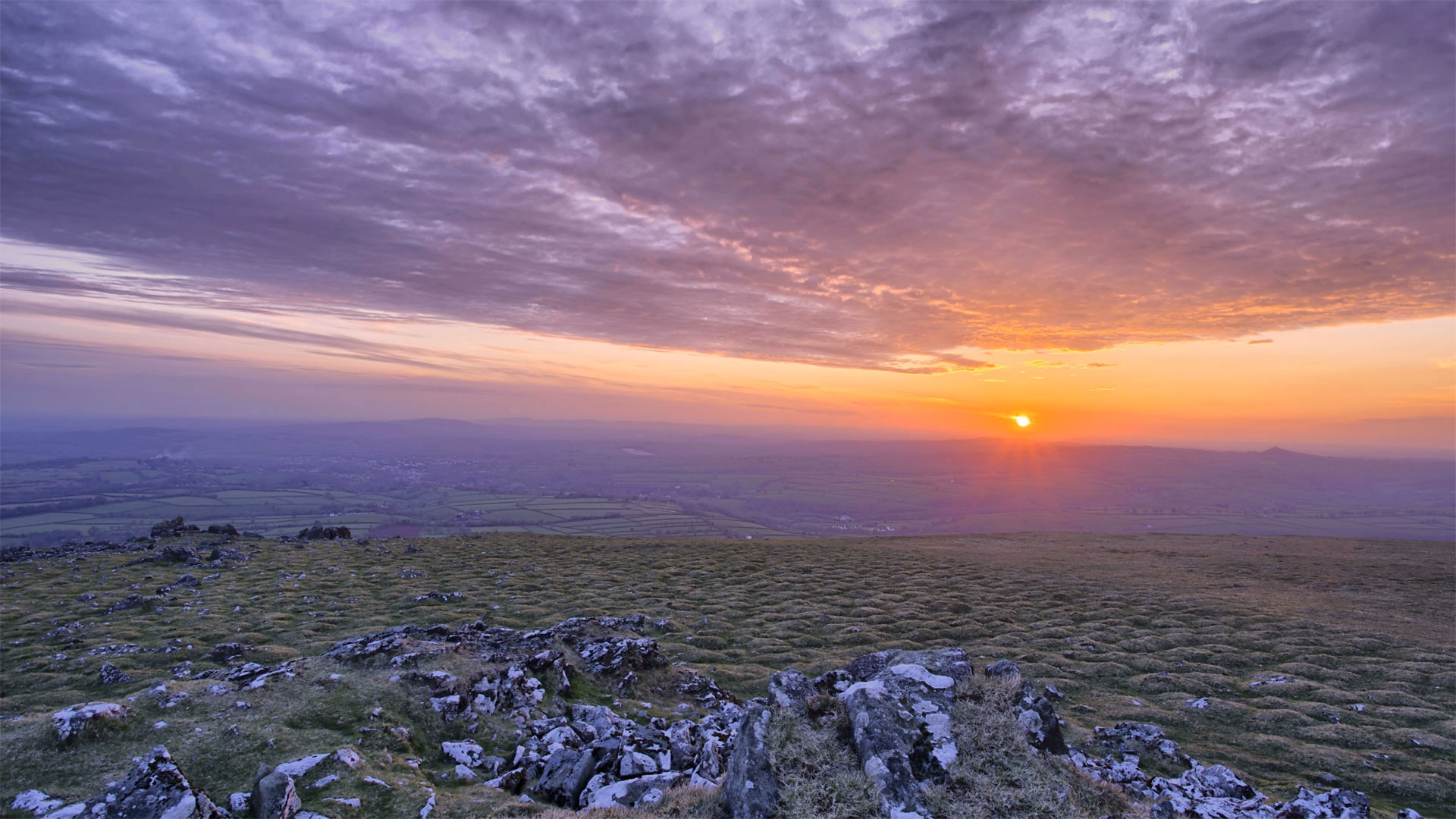 Sunset Dartmoor
