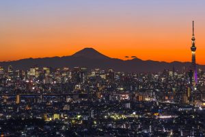 Sky Tree And Fuji