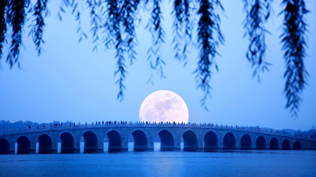 Stone Bridge Moonrise