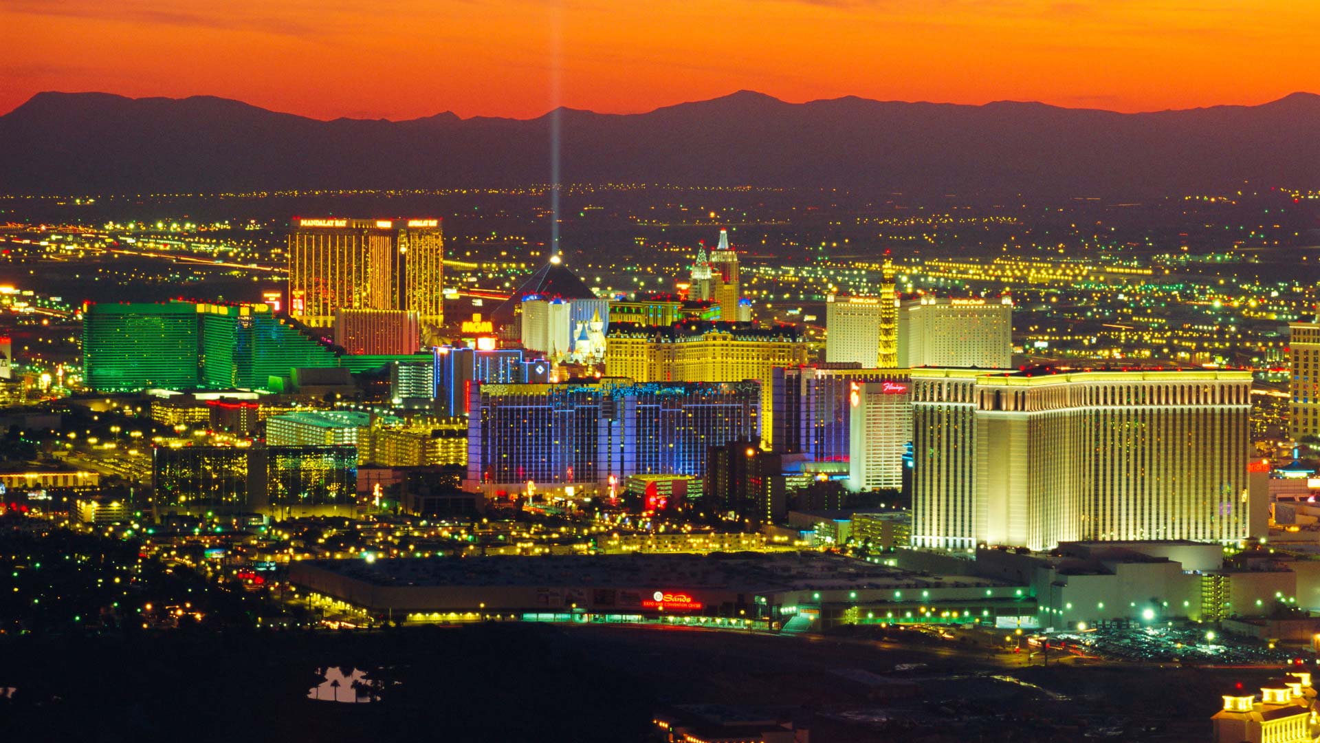 Elevated View Of Casinos