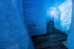 Inside Rhone Glacier