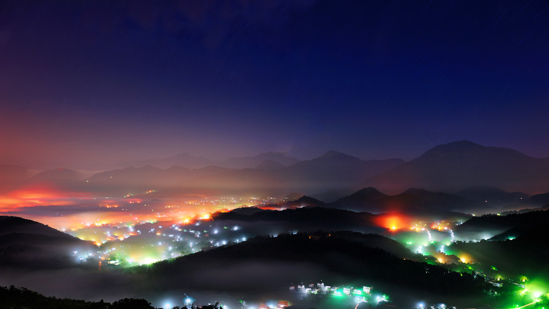 Night View Wu Town