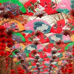 Paper Fans Red Lanterns