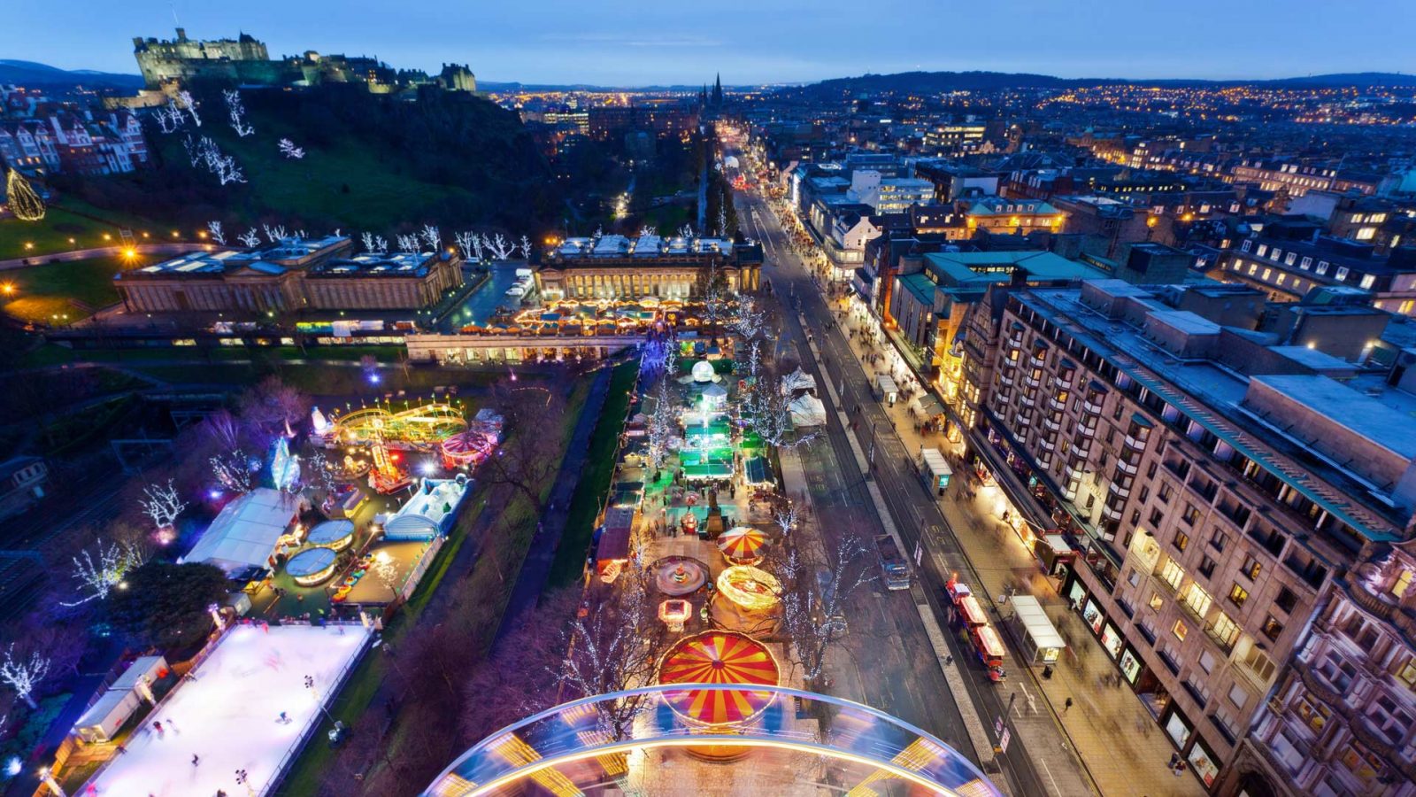 Edinburgh Christmas Market  Bing Wallpaper Download