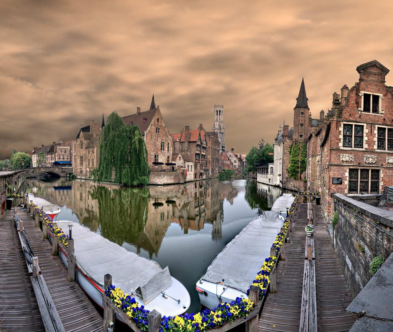 Bruges Canals Bing Wallpaper Download