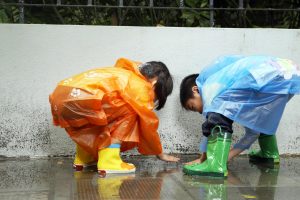 Children In The Rain