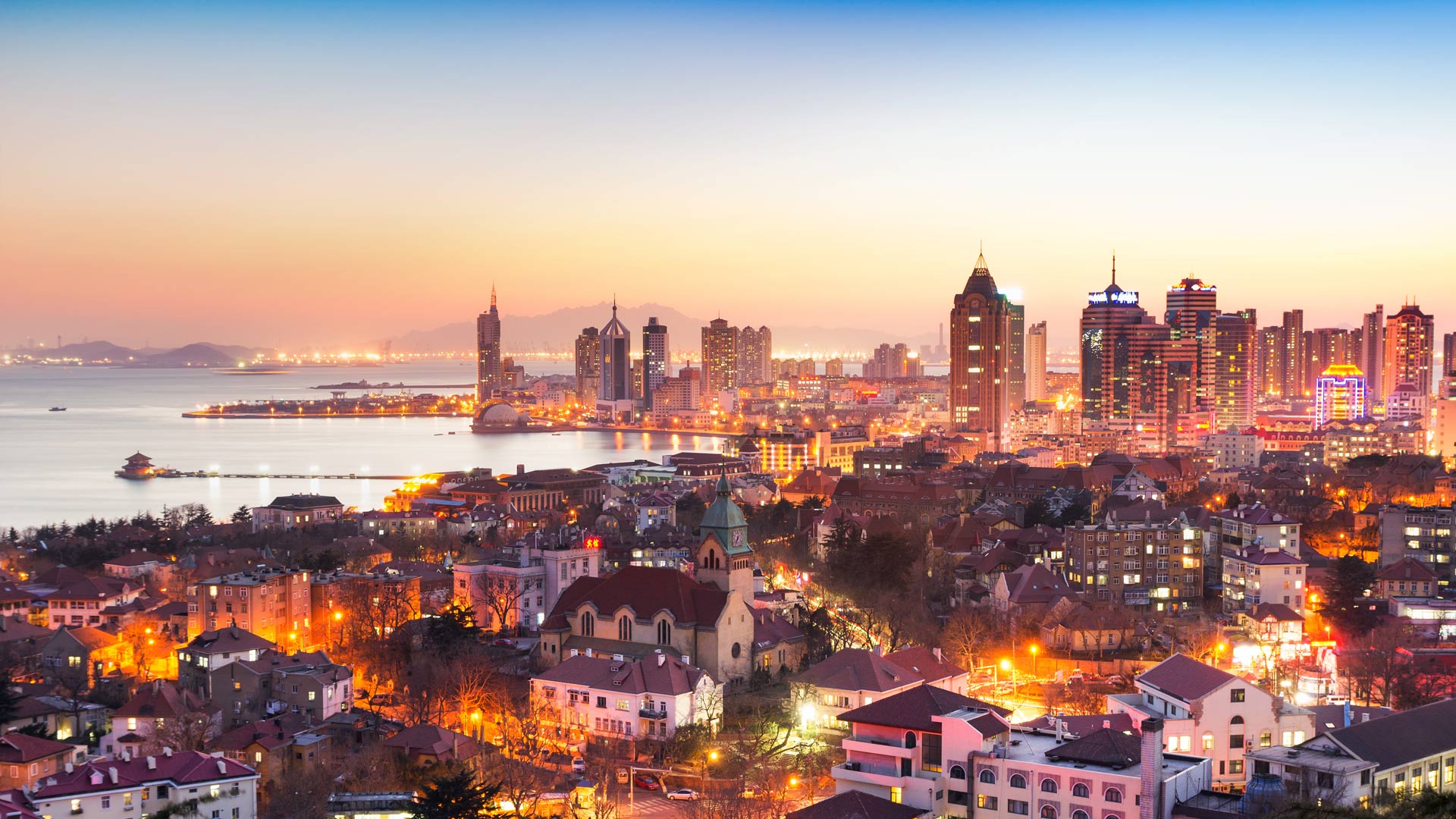 Qingdao Night Scenery