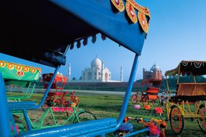 Rickshaws Taj Mahal