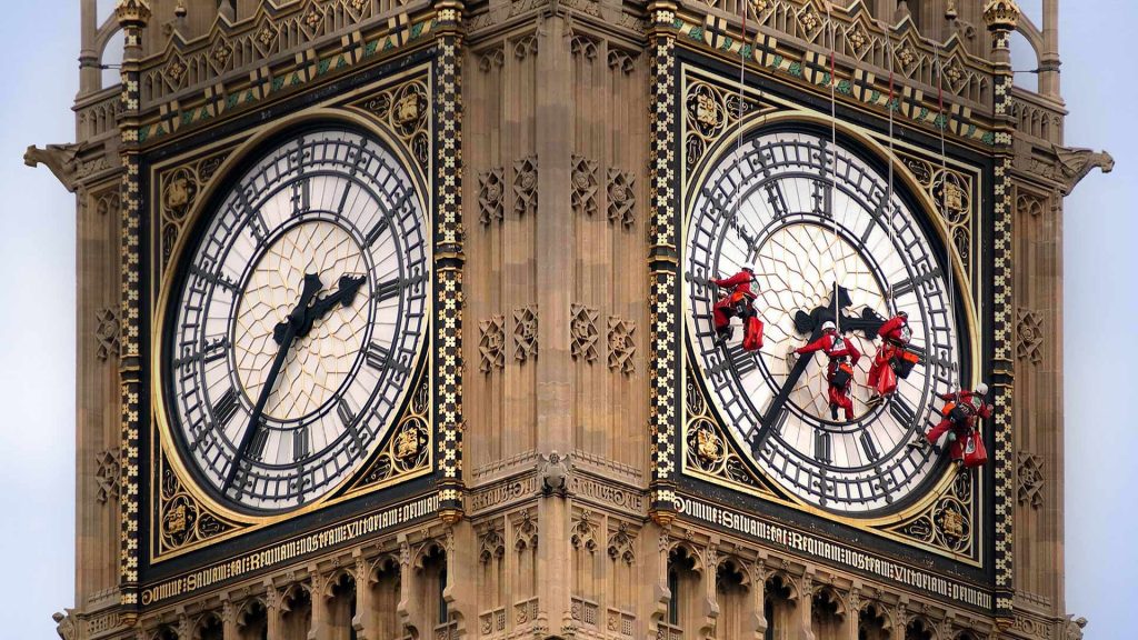 Abseilers Big Ben