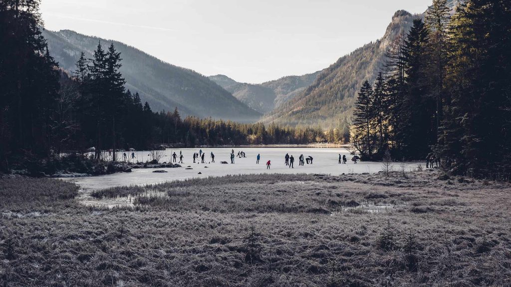 Ramsau Hintersee Eislauf