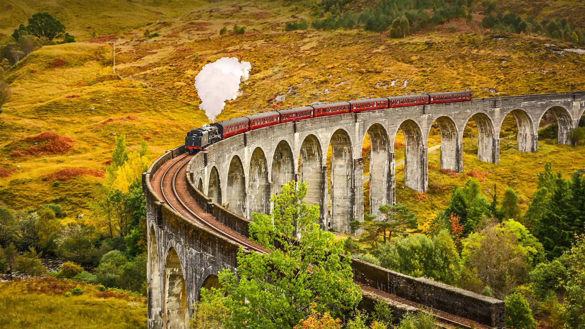 the hogwarts train riding through a beautiful valley  Stable Diffusion   OpenArt