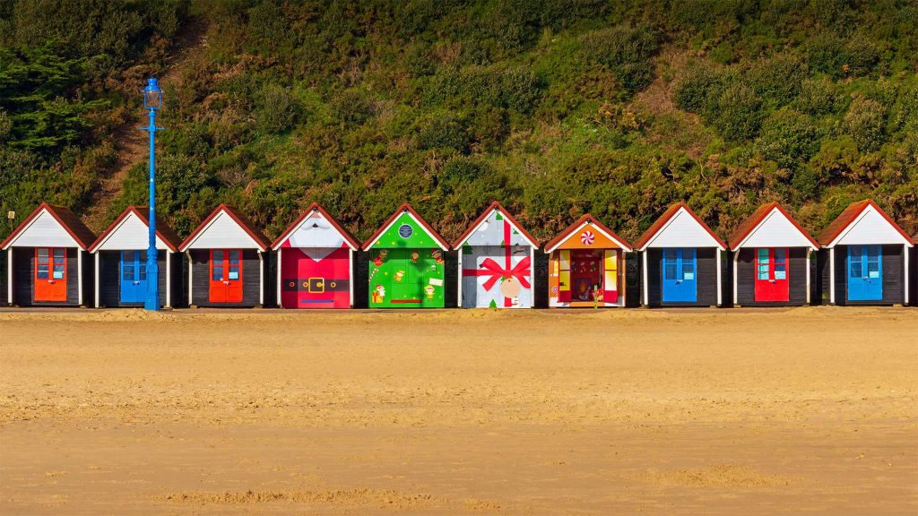 Xmas Beach Huts