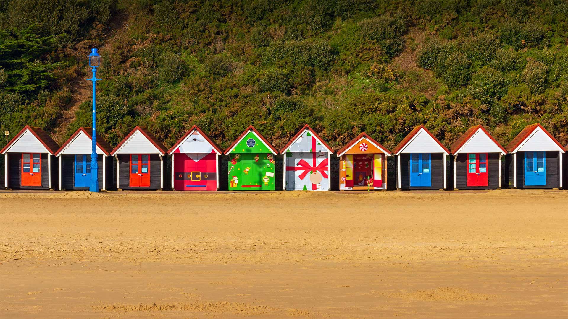 Xmas Beach Huts