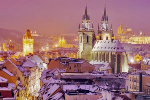 Snowy Prague