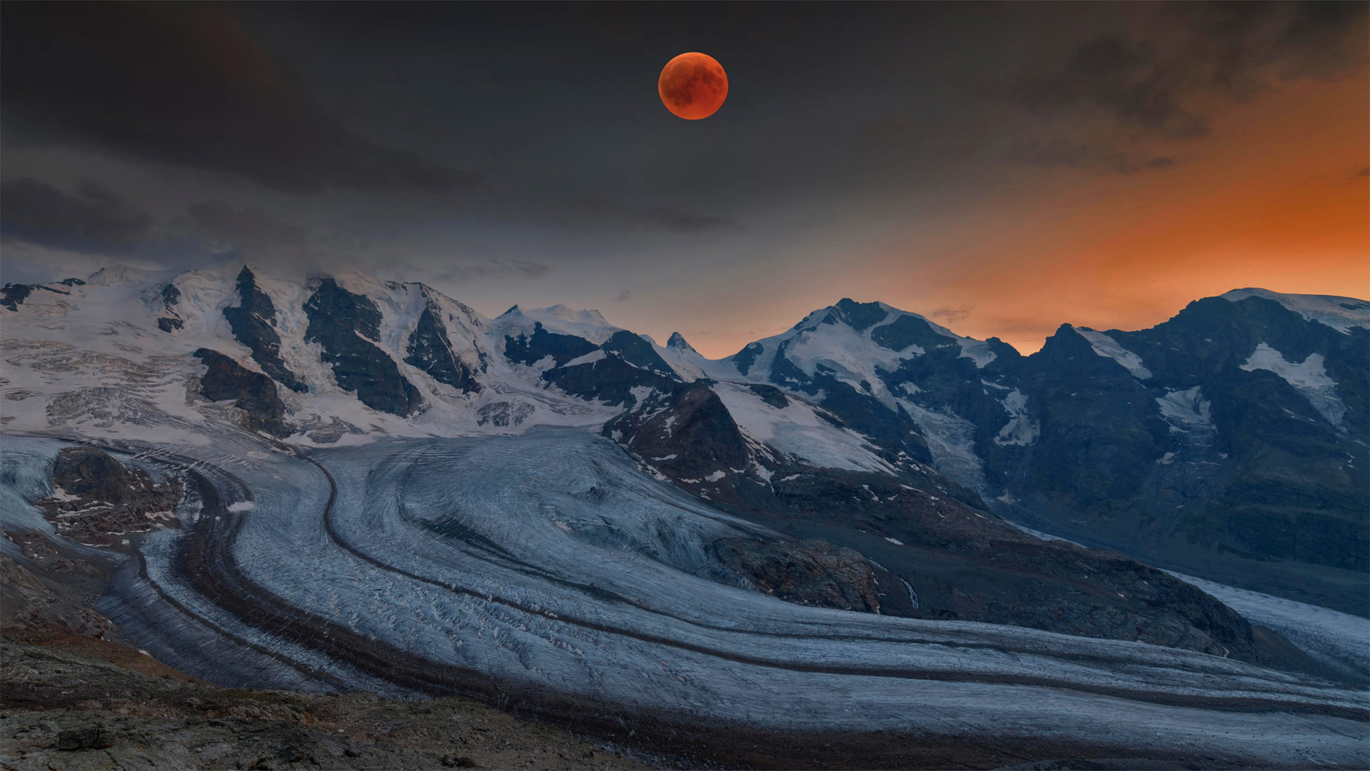 Bernina Blood Moon