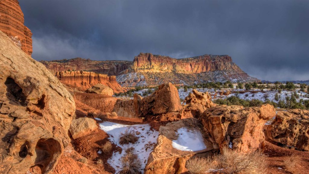 Capitol Reef Snow